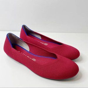 Rothy's "The Flat" in Scooter Red Round Toe Women's Size 9.5